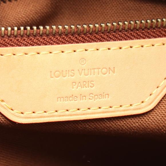 Louis Vuitton Monogram Bag Leather Vertical Tote Batignolles Brown - Picture 4 of 7